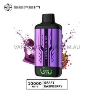 serein mechpro 10000 puffs grape raspberry