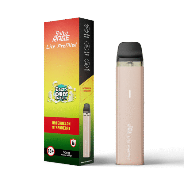 watermelon strawberry salty rage lite pre filled kit